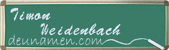 Timon Weidenbach Visitenkarte